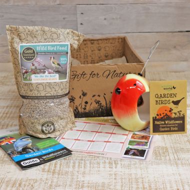 Wildlife World Ceramic Robin Bird Feeder Gift Box