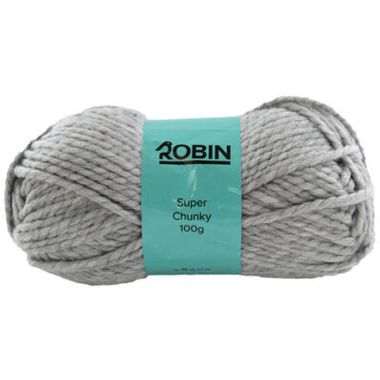Robin Super Chunky Wool, 80m - Silver