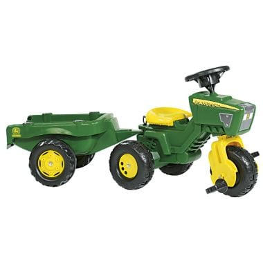 John Deere Trio Ride-On Tractor and Trailer