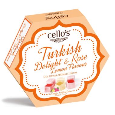 Cello's Rose & Lemon Turkish Delight - 150g