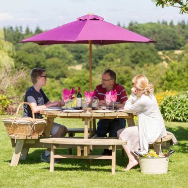 Zest Outdoor Living Rose Round Picnic Table