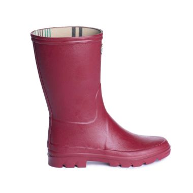 Le Chameau Women’s Iris Bottillon Jersey Lined Wellington Boots – Rouge