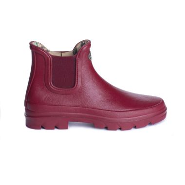 Le Chameau Women’s Iris Chelsea Jersey Lined Wellington Boots – Rouge