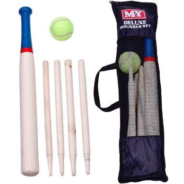 M.Y Outdoor Games Rounders Set in a Mesh Bag