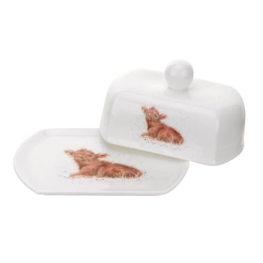 Royal Worcester Wrendale Butter Dish – Calf