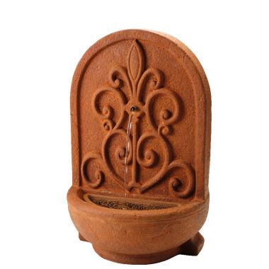 Lumineo Rustic Wall-Mounted Fountain Water Feature