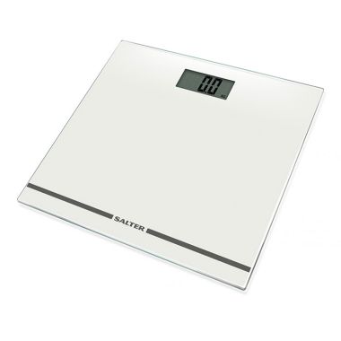 Salter Large Display Electronic Bathroom Scale - White