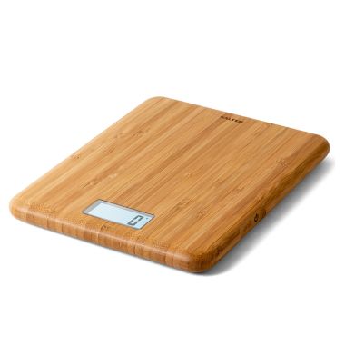 Salter Eco Bamboo Rechargeable Digital Kitchen Scales