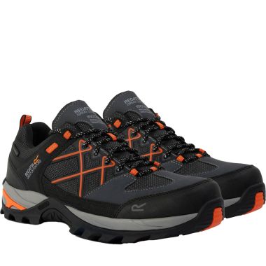 Regatta Men's Samaris III Low Walking Boots - Granite/Blaze Orange