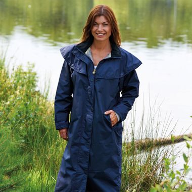 Champion Women’s Sandringham Long Waterproof Coat – Navy