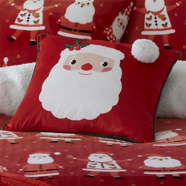 Bedlam Santa Cushion - Red