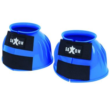 Saxon PVC Ribbed Bell Boots - Blue