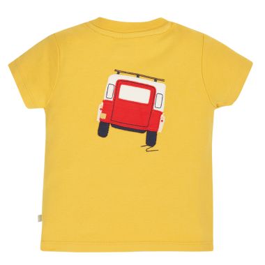 Frugi Baby Scout Applique Top – Yellow 4x4 