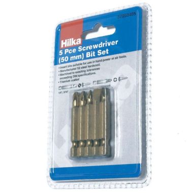 Hilka Assorted Screwdriver Bits - 5 Piece