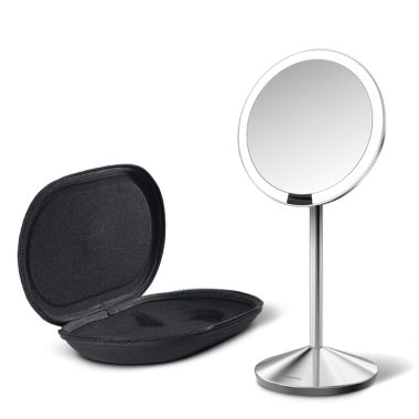 Simplehuman Stainless Steel Sensor Mirror with Travel Case – 12cm