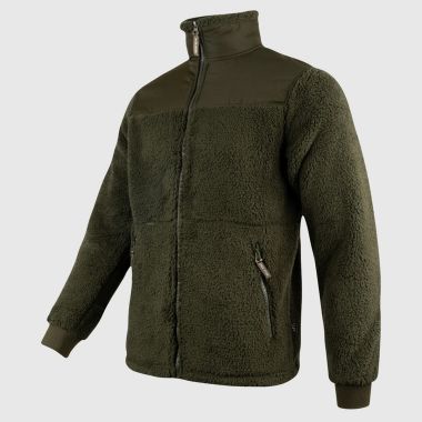 Jack Pyke Men's Sherpa Fleece Jacket Gen2 - Dark Olive