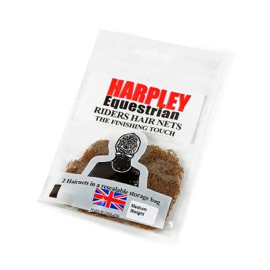 Shires Pack of 2 Harpley Hair Nets – Medium Brown