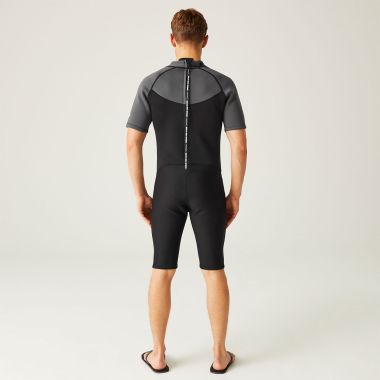 Regatta Men's Shorty Wetsuit - Black/Dark Grey/White