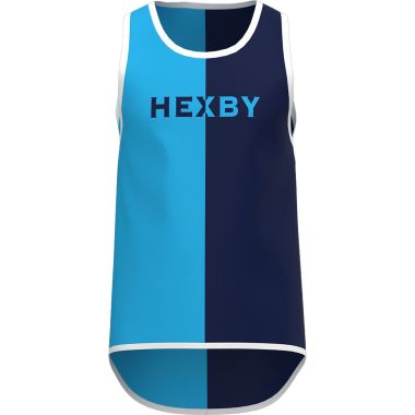 Hexby Unisex Harlequin Shearing Singlet - Blue/Navy
