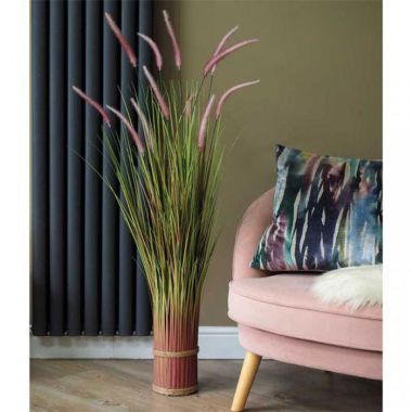 Smart Garden Lilac Grass Tails Faux Bouquet – 120cm 