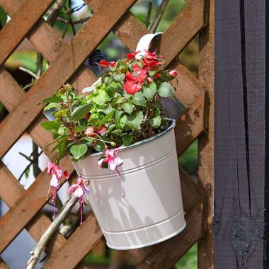 Smart Garden Fence & Balcony Hanging Pot, 6in – Ivory Cream