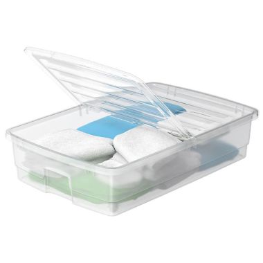 Smartstore Clear Plastic Bedroller Box with Lid – 46 Litre
