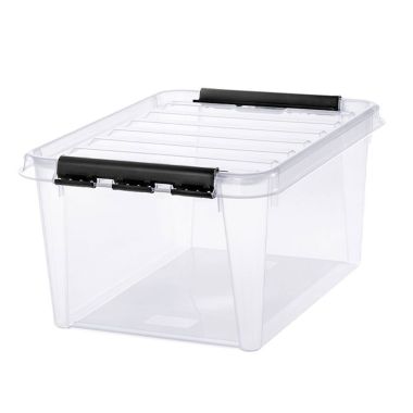 Smartstore Clear Plastic Storage Box with Lid – 32 Litre