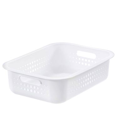 Smartstore Recycled Plastic Storage Basket, White – 6 Litre