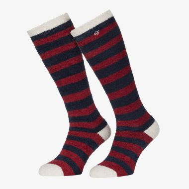 Lemieux Women's Sophie Stripe Fluffies Socks - Navy