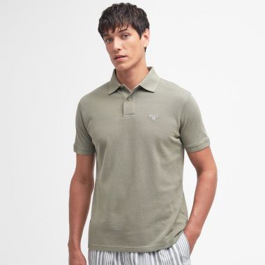 Barbour Men's Sports Polo - Dusty Green