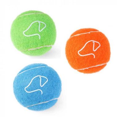 Zoon Squeaky Pooch Tennis Balls - Pack of 3