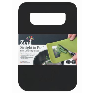 Zeal Straight To Pan Chopping Board, Small - Black