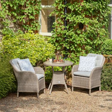 LG Outdoor St Tropez Sand 2 Seater Bistro Garden Furniture Set