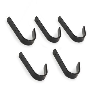 Shires Stable Hooks, Pack of 5 – Black