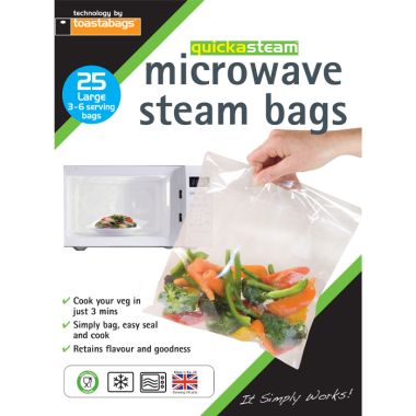 Planit Products 25 Microwave Steam Bags