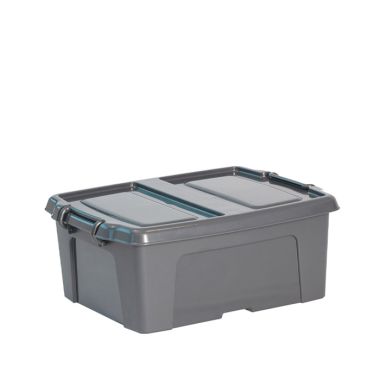 Strata Smart Box with Extra Strong Lid – 24 Litre, Charcoal Grey