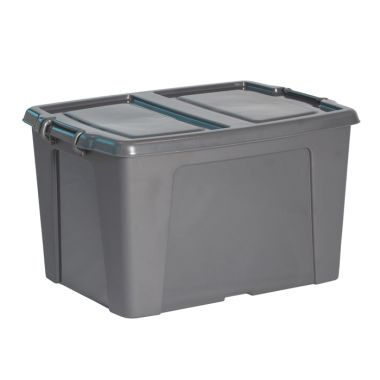 Strata Smart Box with Extra Strong Lid – 65 Litre, Charcoal Grey