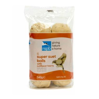 RSPB Suet Balls with Sunflower Hearts - Pack of 6 