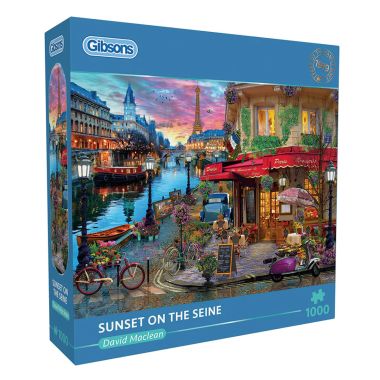 Gibsons Sunset on the Seine Jigsaw Puzzle - 1000 Piece
