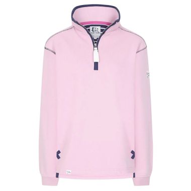 Lazy Jacks Women's Supersoft ¼ Zip Sweatshirt - Pink