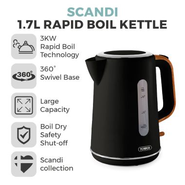 Tower Scandi 1.7L Rapid Boil Kettle