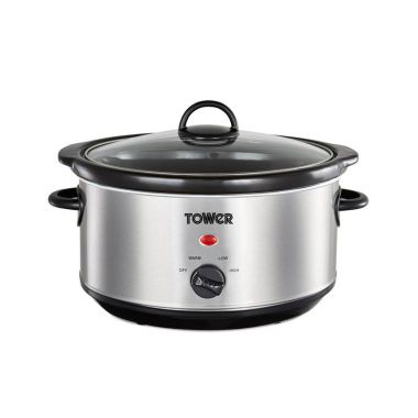 Tower T16039 Stainless Steel Slow Cooker – 3.5L