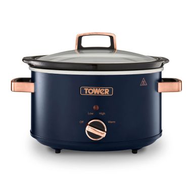 Tower Cavaletto Slow Cooker, Blue - 3.5 Litre