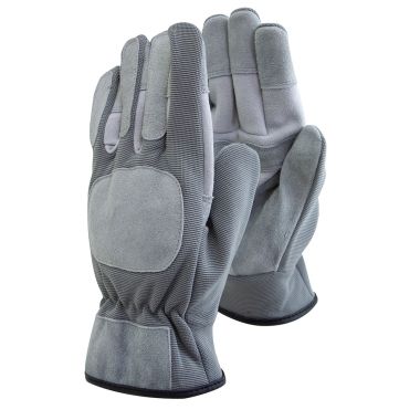 Town & Country Leather Flexi- Rigger Gloves, Grey - Large