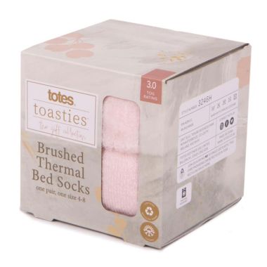 Totes Women's Thermal Bed Socks - Pink