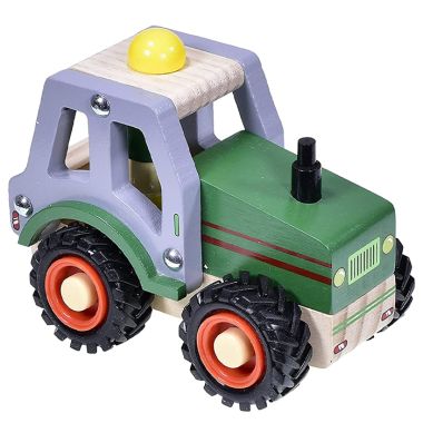 KandyToys Wooden Tractor Toy – Assorted