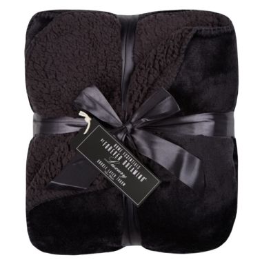 Luxury Sherpa Throw - Anthracite