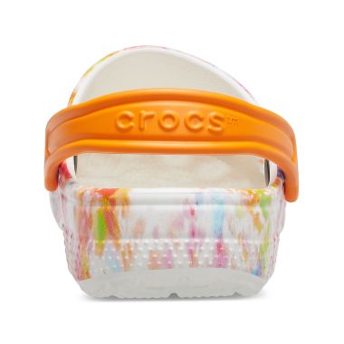 Crocs Children’s Classic Tie-dye Clogs – Orange 