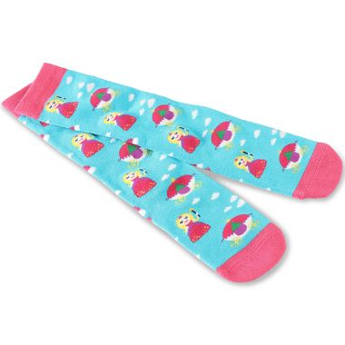 Shires Children’s Tikaboo Socks – Turquoise/ Pink