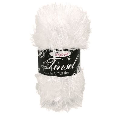 King Cole Tinsel Chunky Wool - White